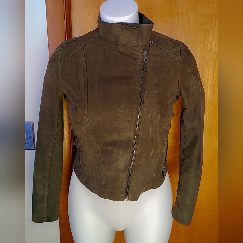 🫒 Mark New York Olive Moto Jacket — Size Large 🫒 - Picture 2 of 8